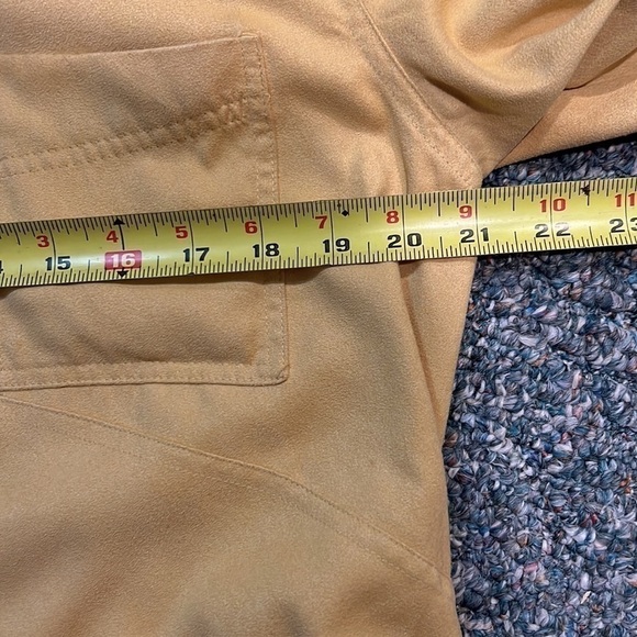 CHICOS BLOUSE OR JACKET MUSTARD YELLOW SIZE 2 (Large) - Picture 7 of 10